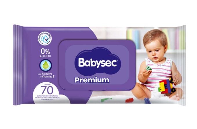 Babysec Premium Toallitas Húmedas Suaves Hipoalergénicas (70 Unid) Softys